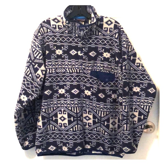 Patagonia Tops - Vintage Patagonia Tribal Synchilla Snap T